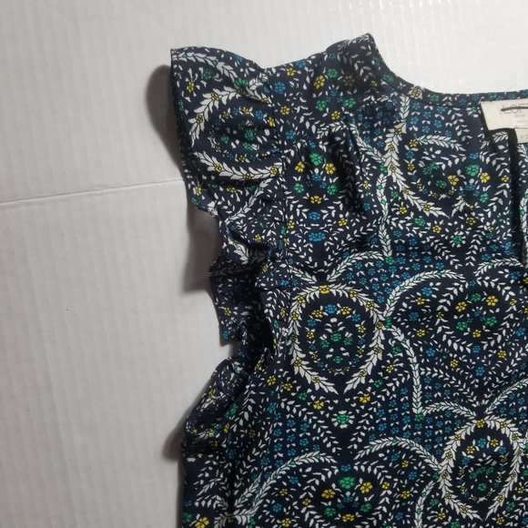 LOFT OUTLET FLUTTER SLEEVE TANK BLOUSE SIZE SMALL PETITE - Picture 11 of 12